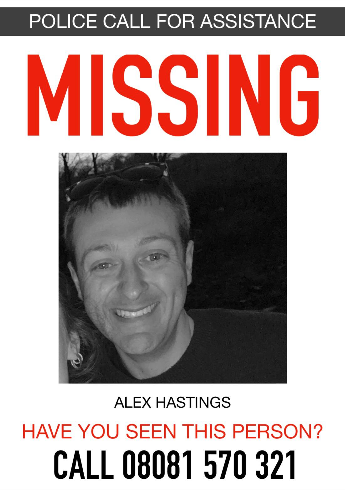 Missing Person - Alex Hastings